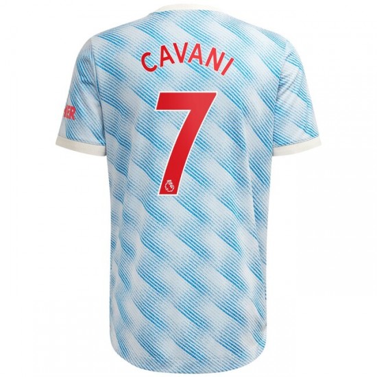 Camisola Manchester United Edinson Cavani 7 Equipamento Segundo 2021-2022 Manga Curta